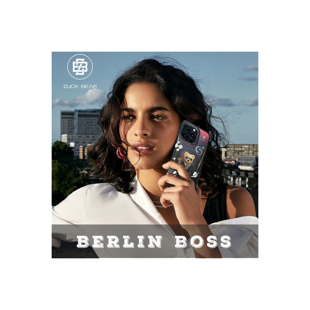 ZuckBear Apple iPhone 15 Pro Berlin Boss Magsafe Kapak