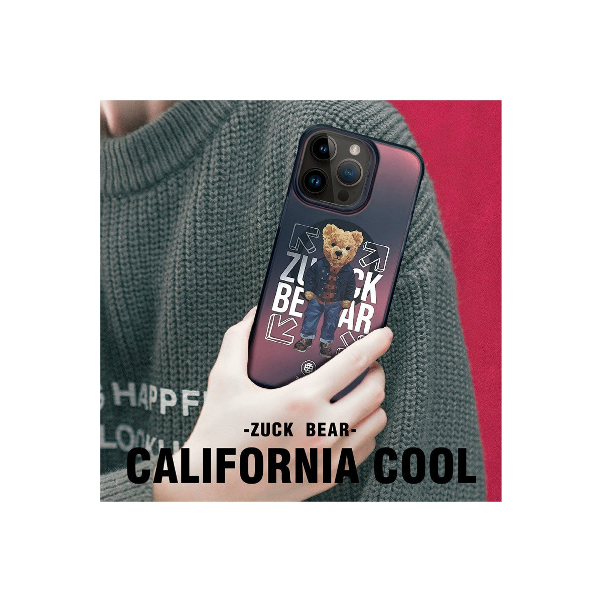 ZuckBear Apple iPhone 15 Pro California Cool Magsafe Kapak