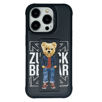 ZuckBear Apple iPhone 15 Pro Claude Standlı Kapak - Siyah
