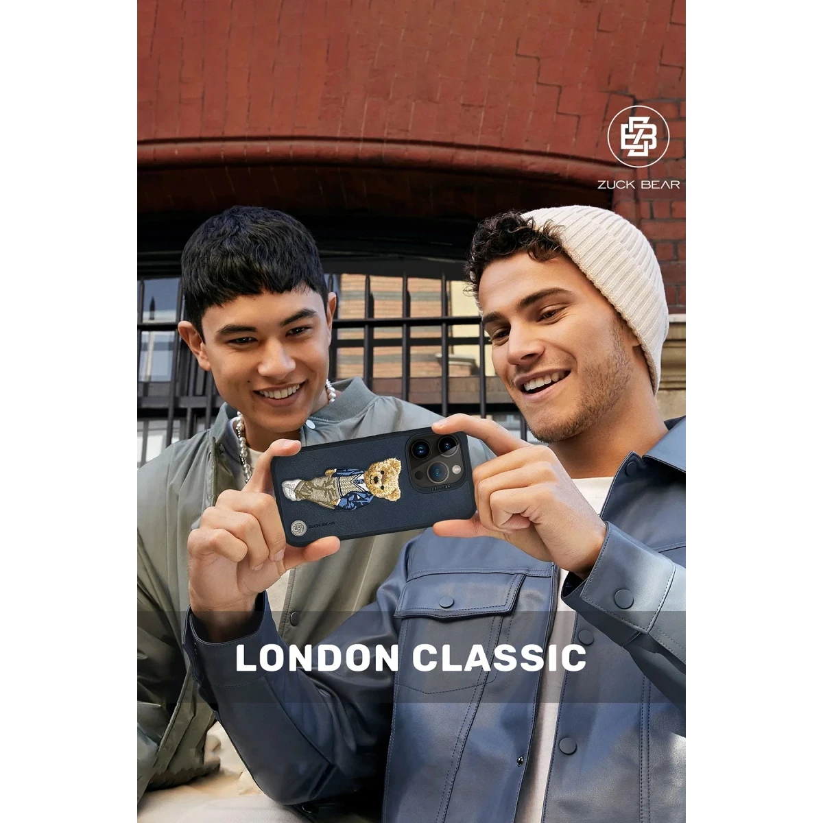 ZuckBear Apple iPhone 15 Pro London Classic Kapak - Chelsea Swish