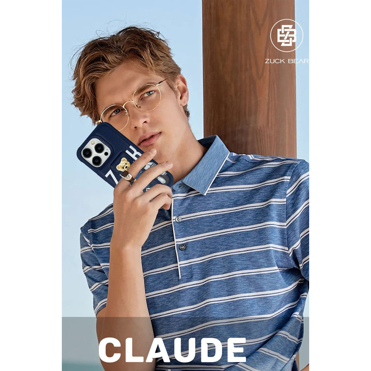 ZuckBear Apple iPhone 15 Pro Max Claude Standlı Kapak