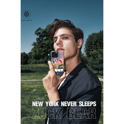 ZuckBear Apple iPhone 15 Pro Max New York Never Sleeps Magsafe Kapak - Manhattan Urbane
