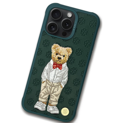 ZuckBear Apple iPhone 15 Pro Max Paris Gentleman Kapak - Bow Tie