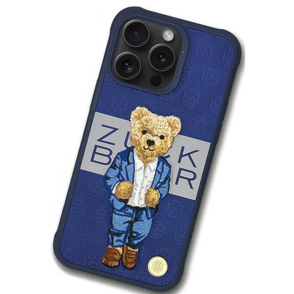ZuckBear Apple iPhone 15 Pro Max Paris Gentleman Kapak - Suit