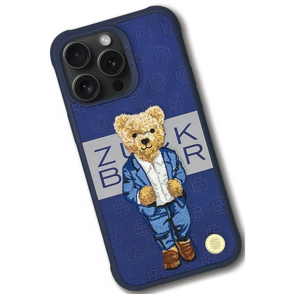 ZuckBear Apple iPhone 15 Pro Max Paris Gentleman Kapak - Suit