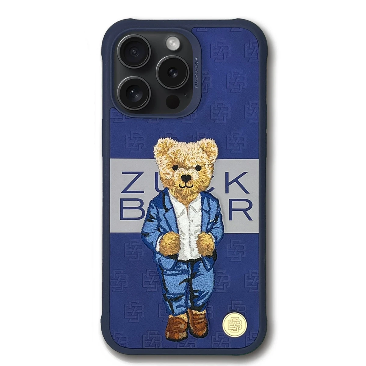 ZuckBear Apple iPhone 15 Pro Max Paris Gentleman Kapak - Suit