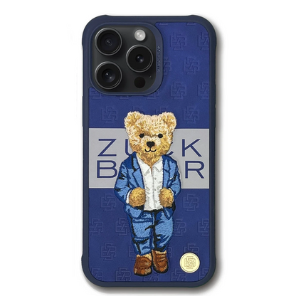 ZuckBear Apple iPhone 15 Pro Max Paris Gentleman Kapak - Suit