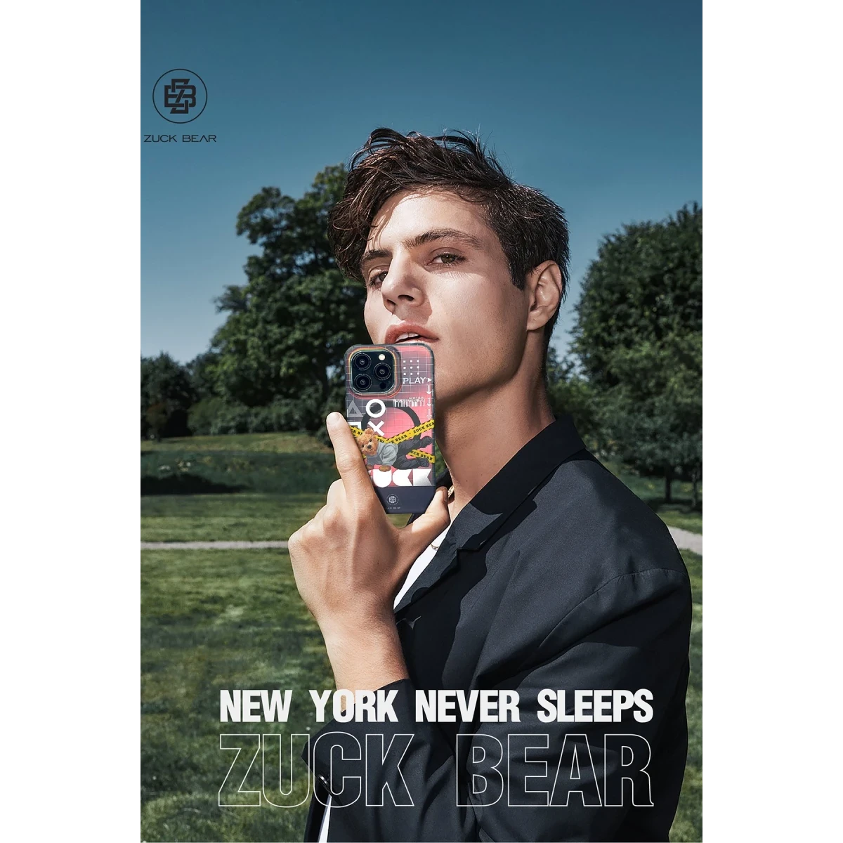 ZuckBear Apple iPhone 15 Pro New York Never Sleeps Magsafe Kapak - Brooklyn Baller