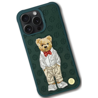 ZuckBear Apple iPhone 15 Pro Paris Gentleman Kapak - Bow Tie