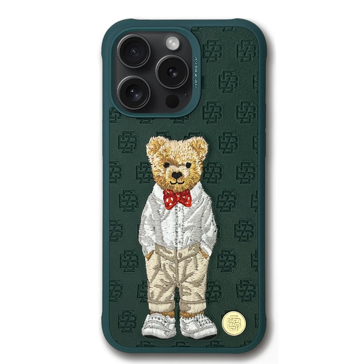 ZuckBear Apple iPhone 15 Pro Paris Gentleman Kapak - Bow Tie
