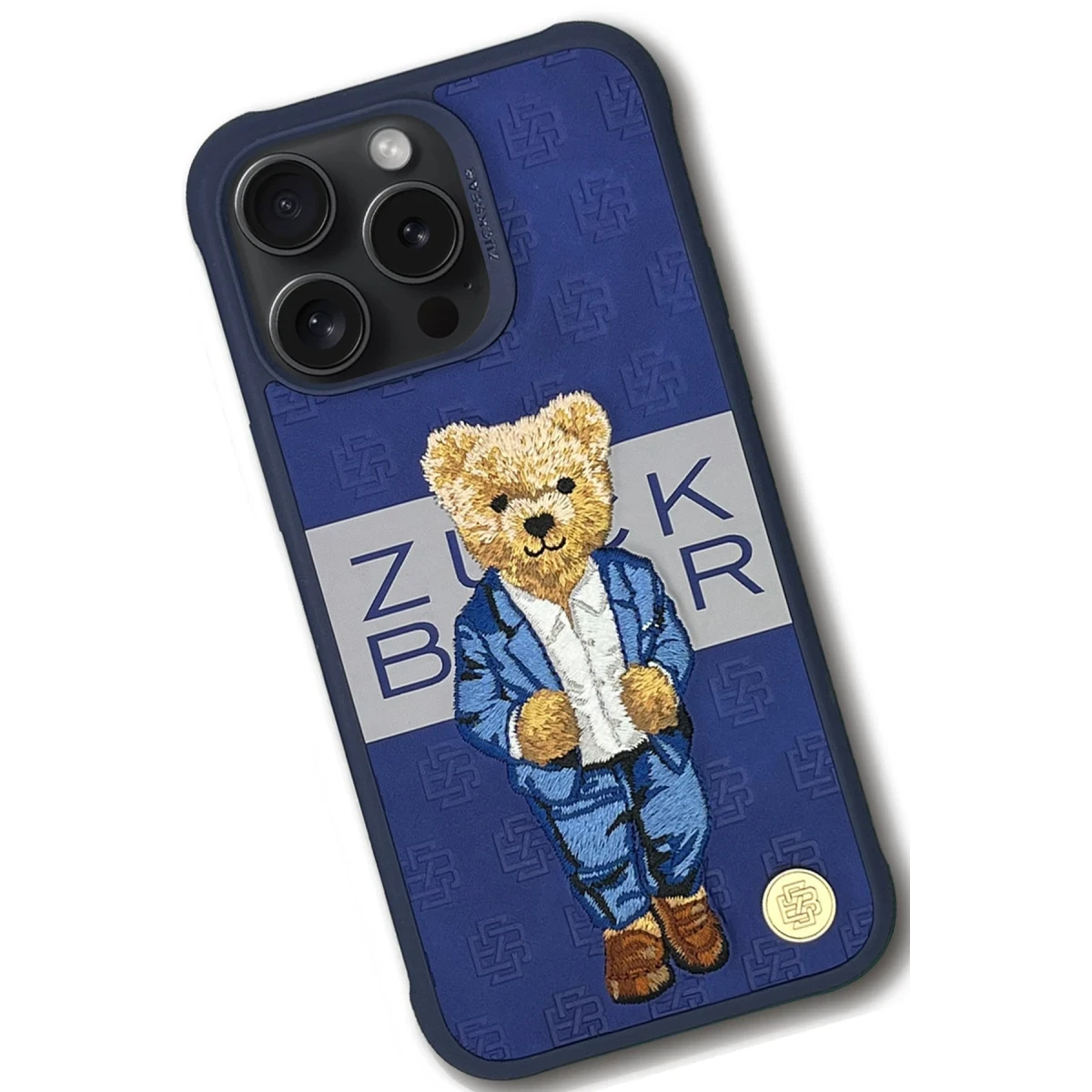 ZuckBear Apple iPhone 15 Pro Paris Gentleman Kapak - Suit