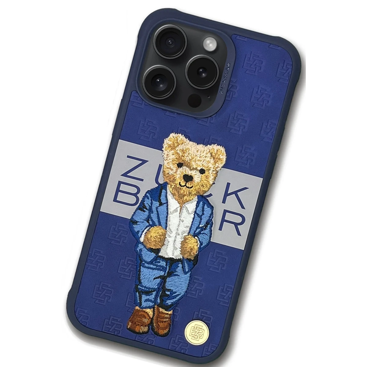ZuckBear Apple iPhone 15 Pro Paris Gentleman Kapak - Suit