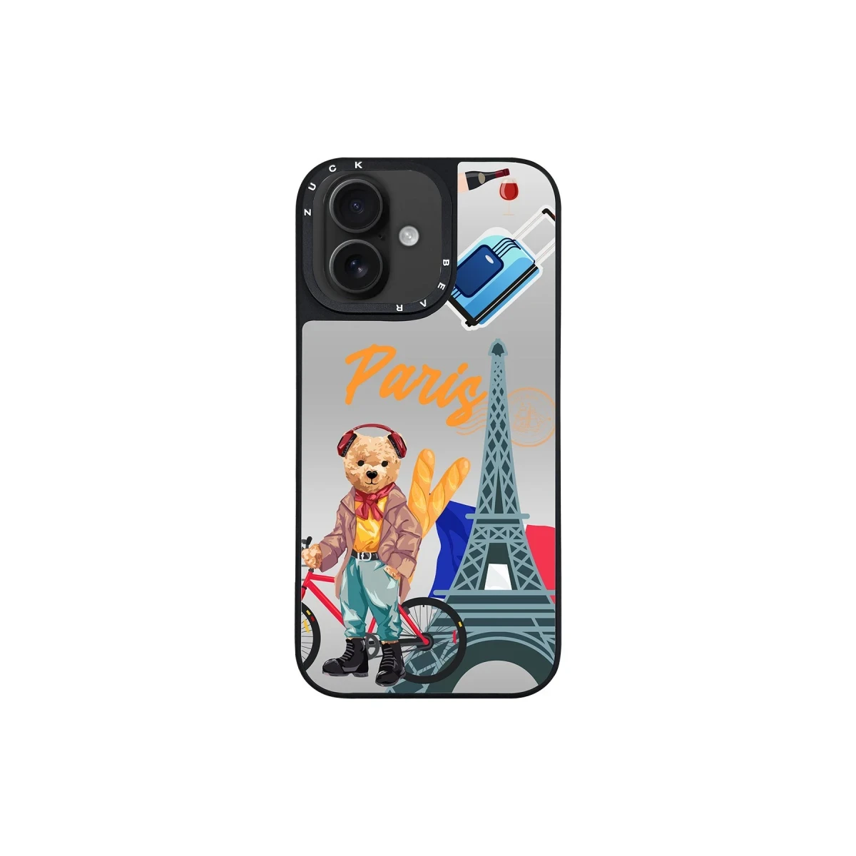 ZuckBear Apple iPhone 16 Benard Mirror Magsafe Kapak - Paris