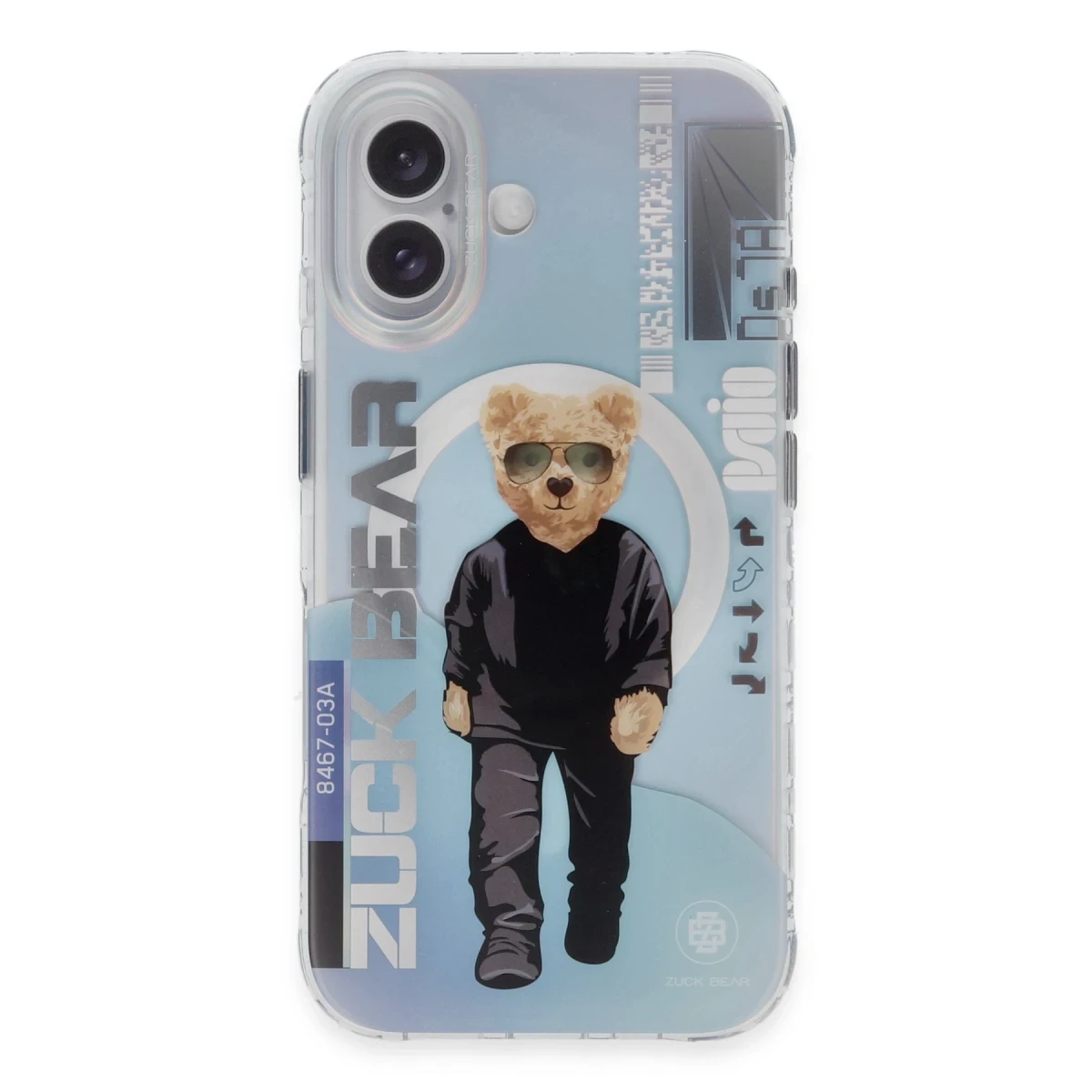 ZuckBear Apple iPhone 16 Berlin Boss Magsafe Kapak - Zwei Charm