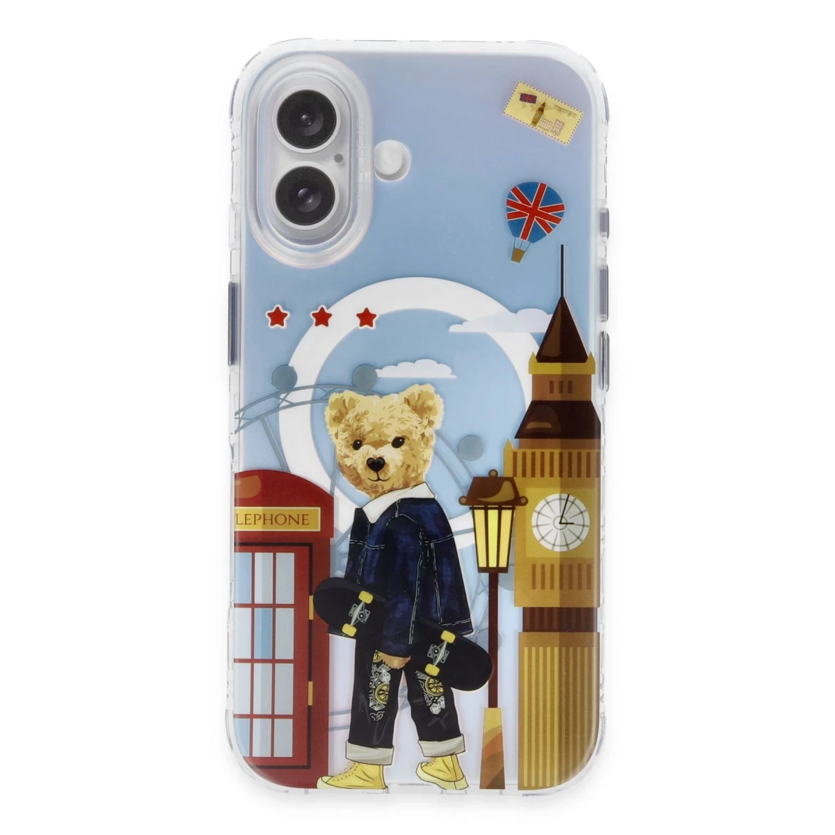 ZuckBear Apple iPhone 16 Darnell Frosted Laser Magsafe Kapak - London