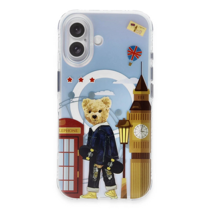 ZuckBear Apple iPhone 16 Darnell Frosted Laser Magsafe Kapak - London