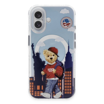 ZuckBear Apple iPhone 16 Darnell Frosted Laser Magsafe Kapak - New York