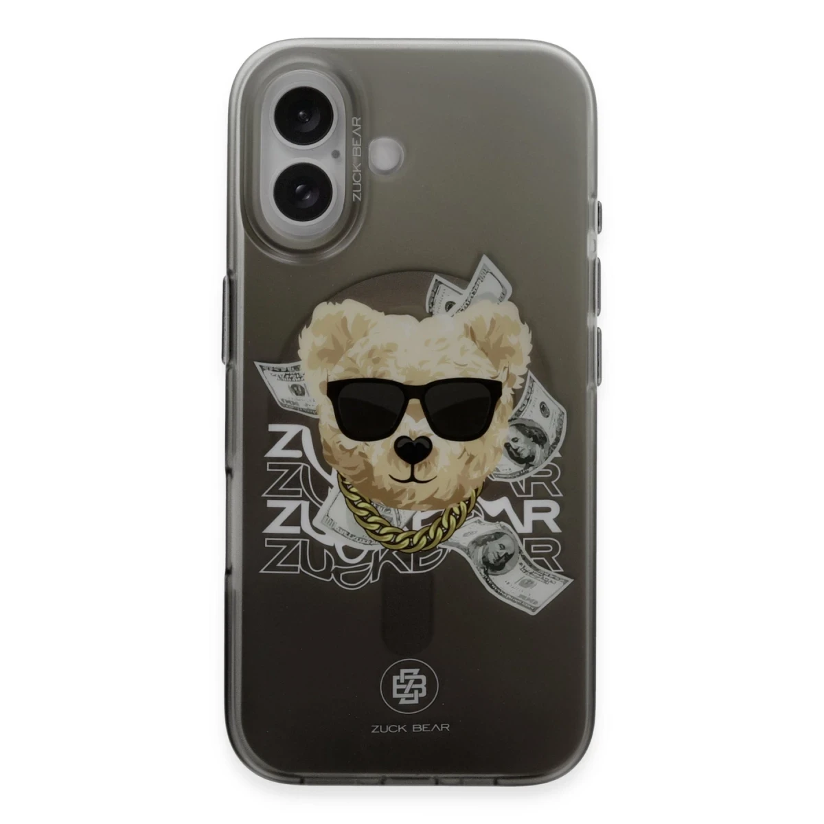 ZuckBear Apple iPhone 16 Harold Magsafe Kapak - Siyah