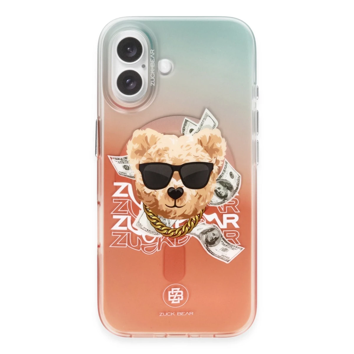 ZuckBear Apple iPhone 16 Harold Magsafe Kapak - Turuncu