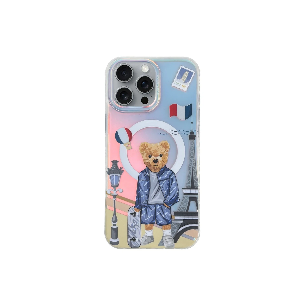 ZuckBear Apple iPhone 16 Pro Darnell Frosted Laser Magsafe Kapak - Paris