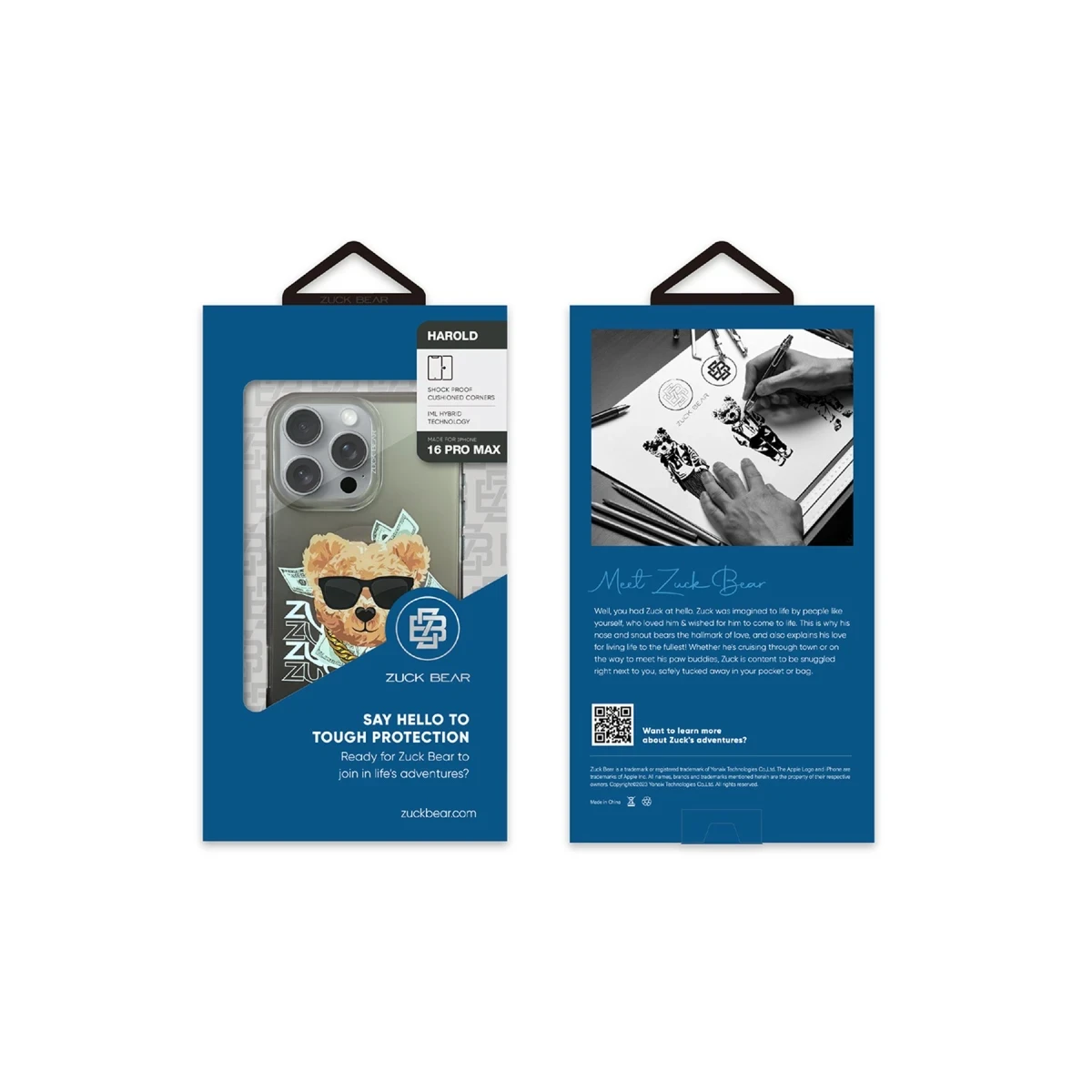 ZuckBear Apple iPhone 16 Pro Harold Magsafe Kapak - Siyah