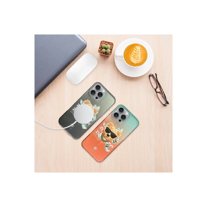 ZuckBear Apple iPhone 16 Pro Harold Magsafe Kapak - Turuncu