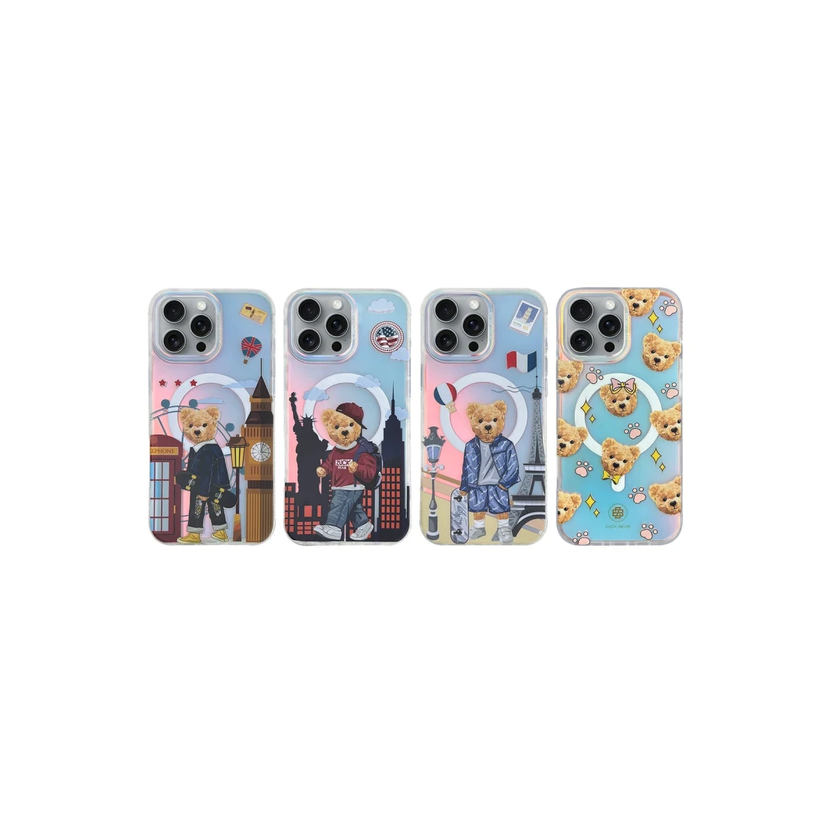 ZuckBear Apple iPhone 16 Pro Max Darnell Frosted Laser Magsafe Kapak - New York