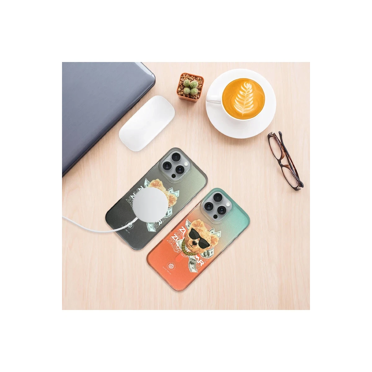 ZuckBear Apple iPhone 16 Pro Max Harold Magsafe Kapak - Turuncu