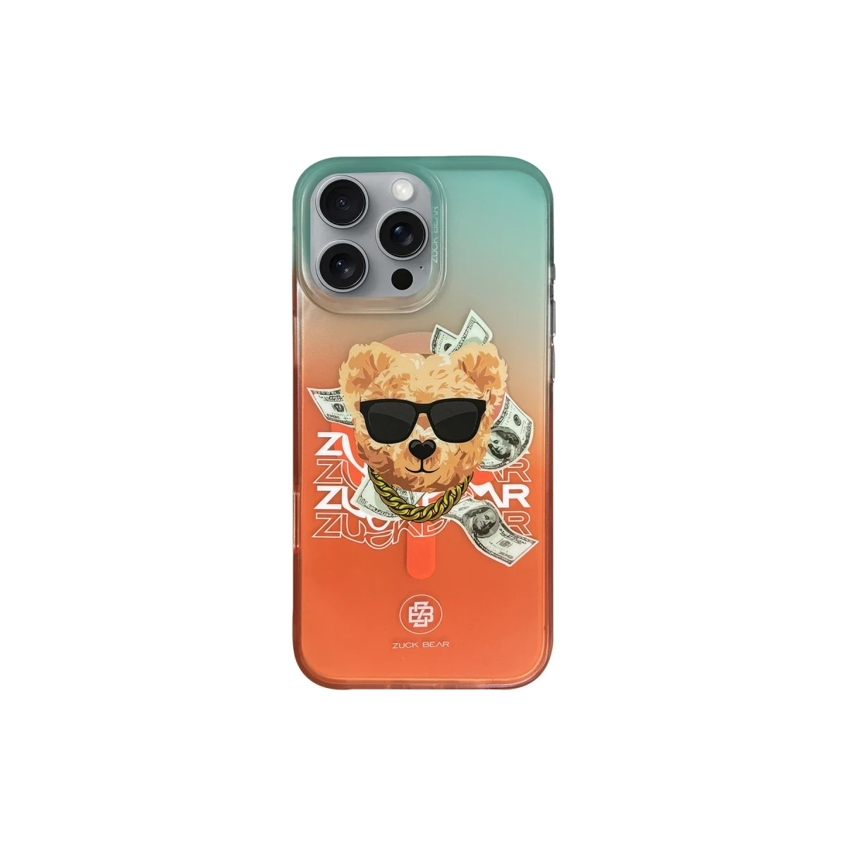 ZuckBear Apple iPhone 16 Pro Max Harold Magsafe Kapak - Turuncu